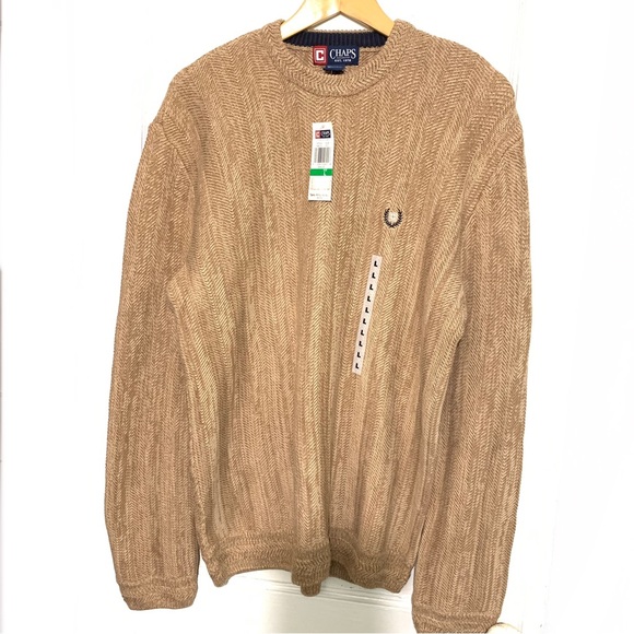 Men’s Chaps Chevron Sweater NWT Sz Large - Picture 1 of 6